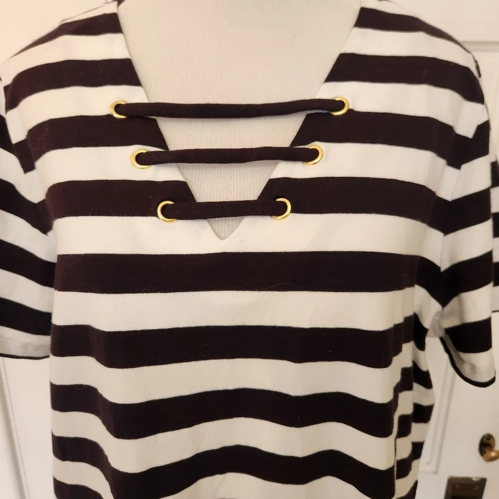 Michael Kors Striped Black and White Dress NWT